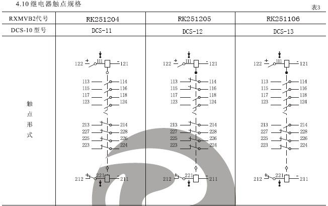DCS-11雙位置繼電器結(jié)構(gòu)，外形尺寸及安裝開(kāi)孔圖。