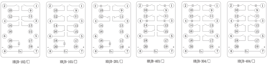 HBJB-404/1內(nèi)部接線(xiàn)圖